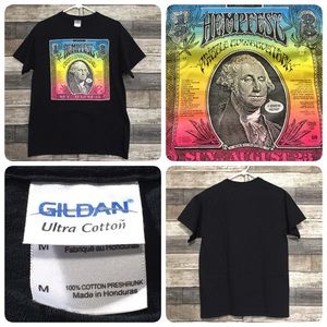 Vtg Hempfest 1998 T Shirt Men’s M Black Sunday August 23 Short Sleeve (Flaw).